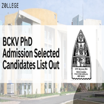 BCKV PhD Admission Selected Candidates List Out